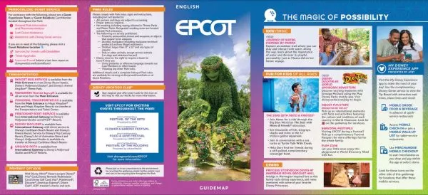 Epcot Guide Map