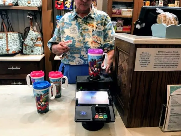 Activating a Disney Resort refillable mug