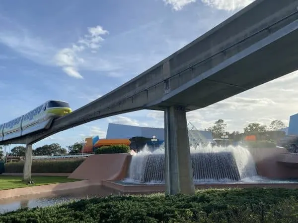 Epcot with the monorail