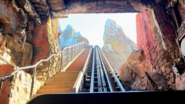 expedition everest going up the hill