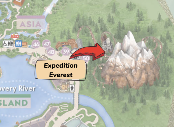 expedition everest map location