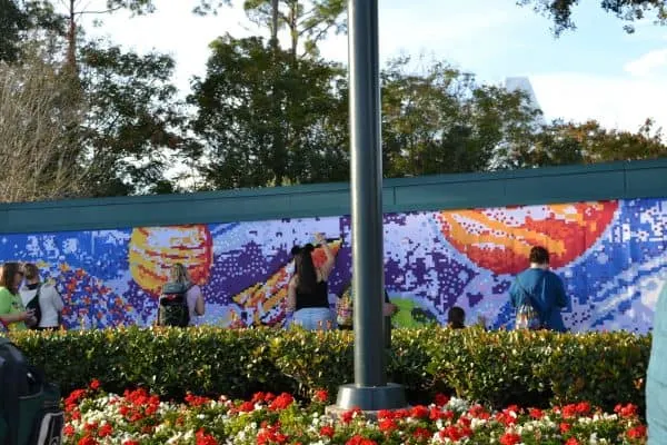 Epcot's Festival of Arts wall mural