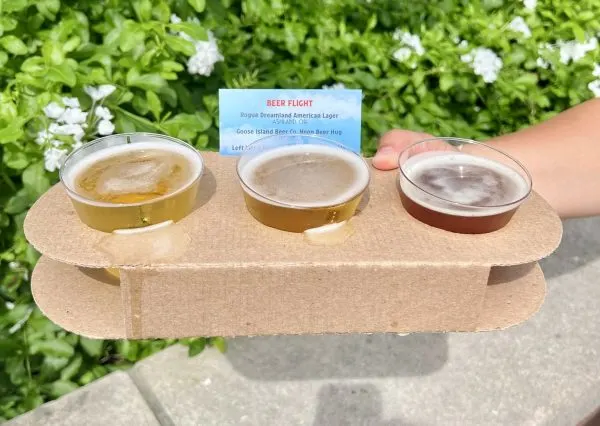 beer flight - flavors of america - epcot food and wine 2023
