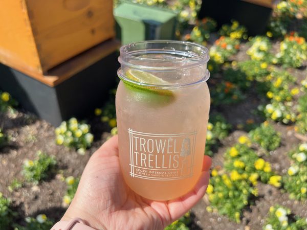 twinings iced green tea with vodka - trowel and trellis - epcot flower and garden
