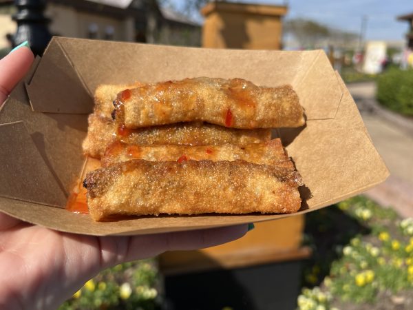 impossible lumpia - trowel and trellis - epcot flower and garden