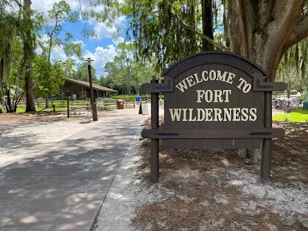 fort wilderness welcome sign