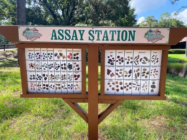 assay station sign with all the gems 