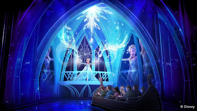 Anna and Elsa at Disney World