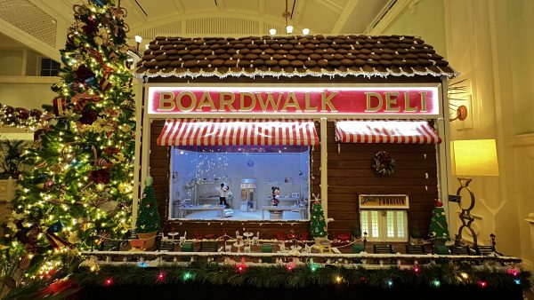 boardwalk gingerbread display