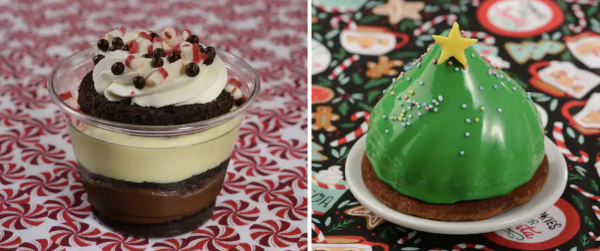 peppermint trifle and hot cocoa mousse