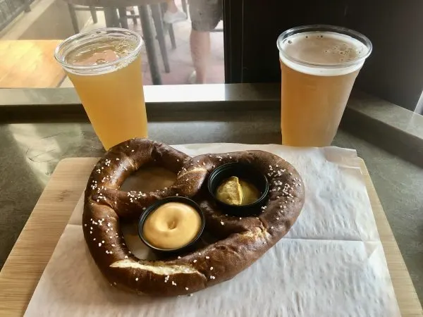 baseline tap house pretzel and beer
