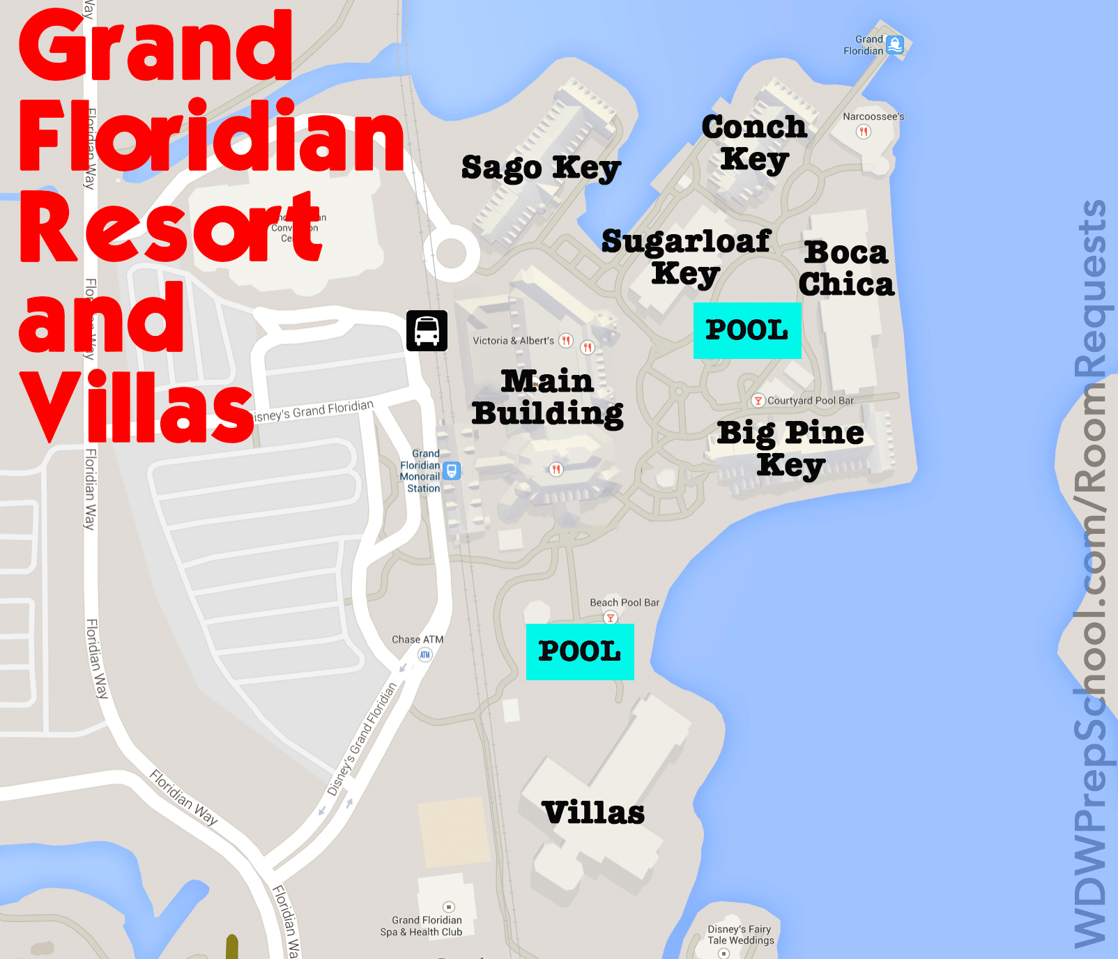 Grand Floridian Villas Map