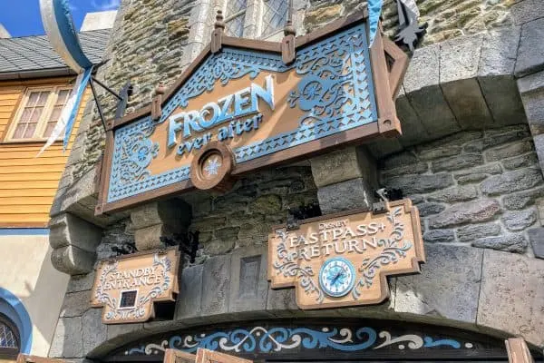 Frozen Ever After sign