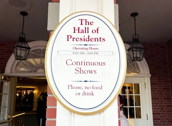 showtimes for hall of presidents