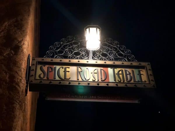 spice road table sign epcot