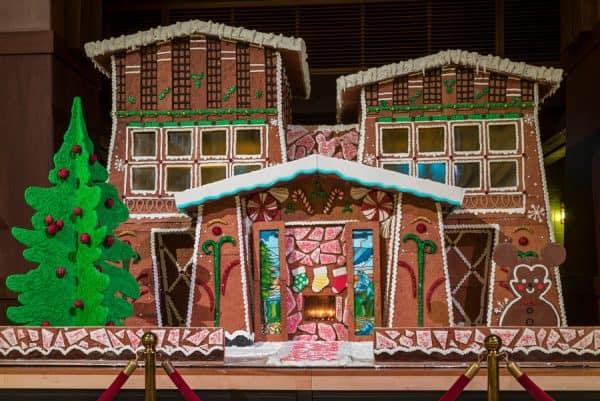 gingerbread house at grand californian hotel