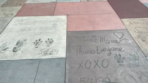 handprints and footprints hollywood studios chinese theatre