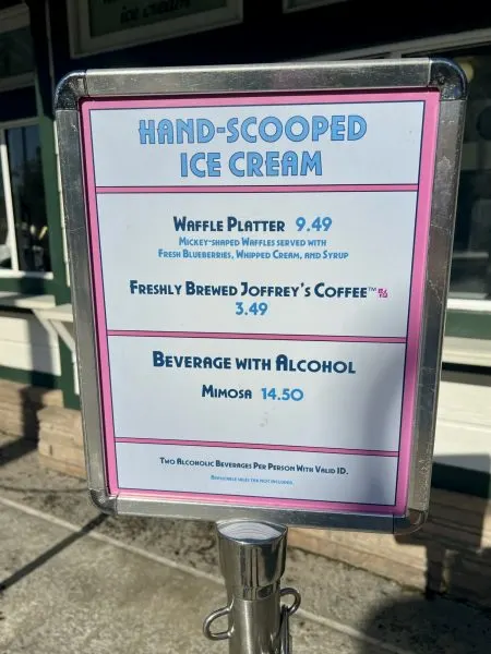 hollywood scoops menu