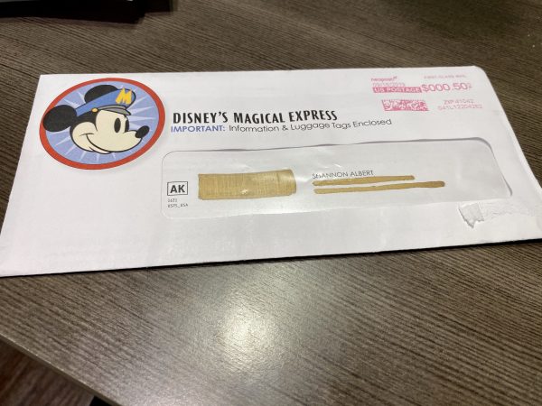 Magical Express package envelope