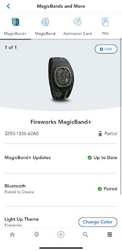 magicband plus partial battery