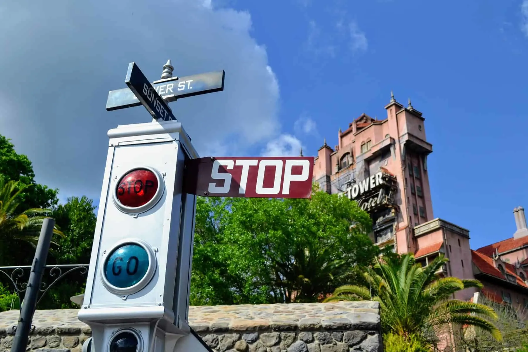 Stoplight and Tower of Terror