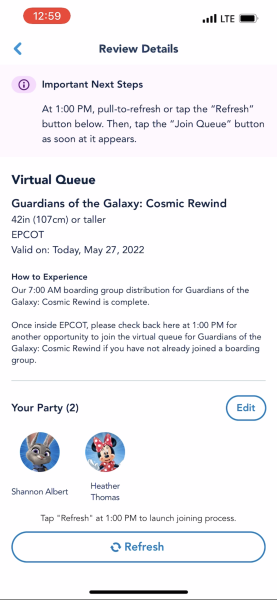 Modify your group virtual queue screenshot