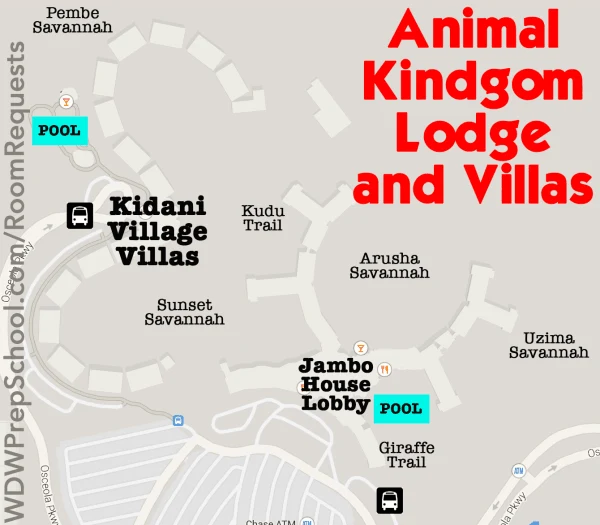 animal kingdom lodge resort map