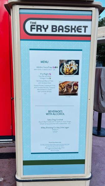 the fry basket booth menu - epcot food and wine festival