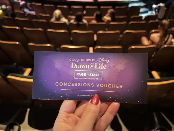 Page to Stage Concessions Voucher
