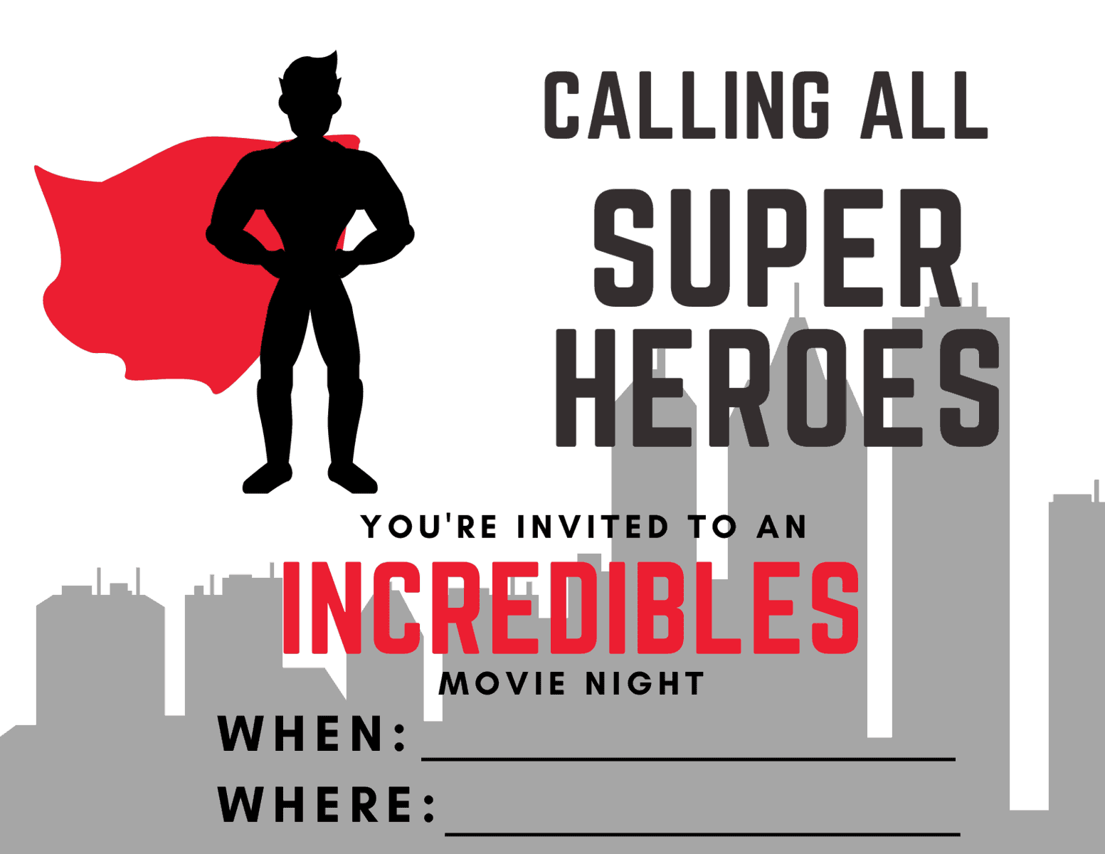 Incredibles Movie Night