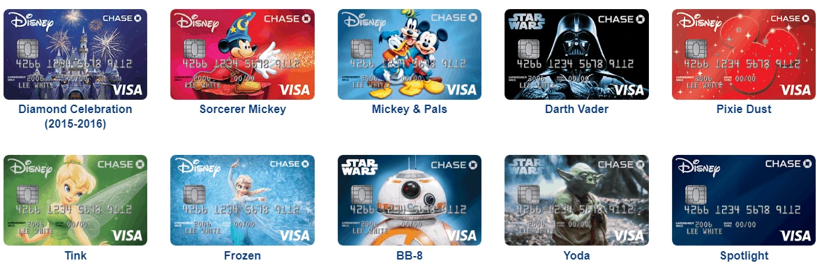 Disney visa card designs