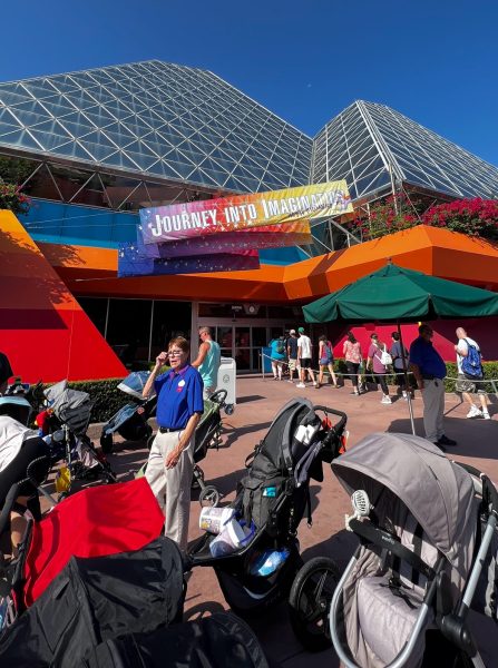 stroller parking for journey into imagination with figment