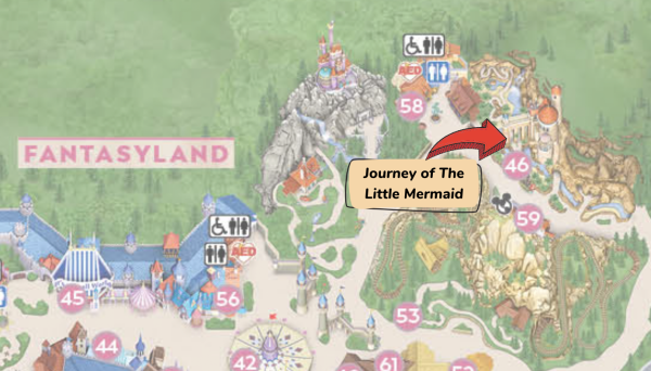 journey of the little mermaid magic kingdom location
