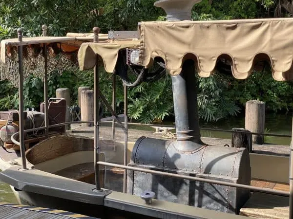 seating on the jungle cruise boat