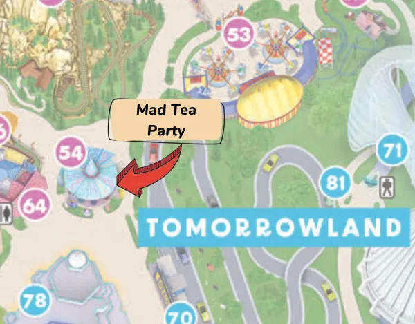 mad tea party location at magic kingdom