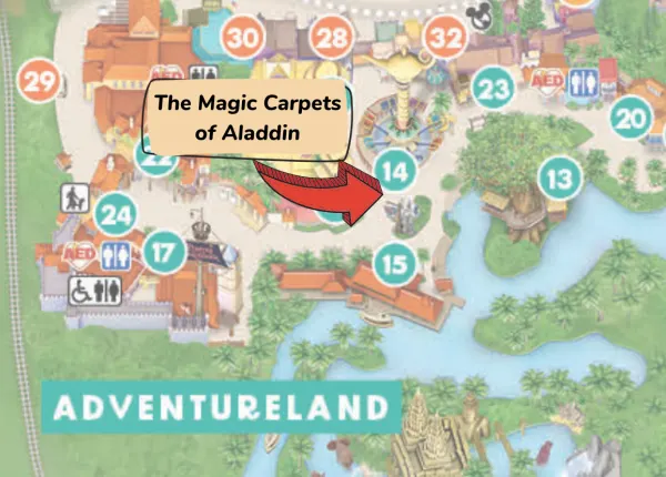 magic carpets of aladdin location at magic kingdom