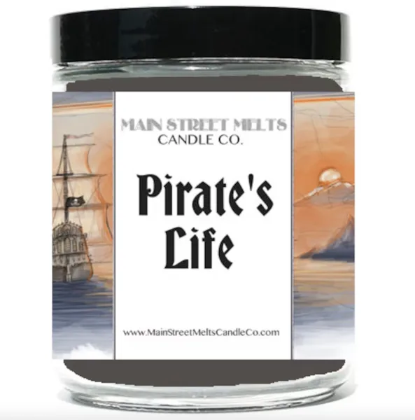 pirate's life candle at main street melts candlo co