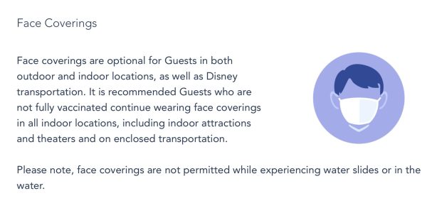 disney world face covering policy