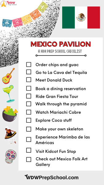 mexico paviloin checklist - epcot