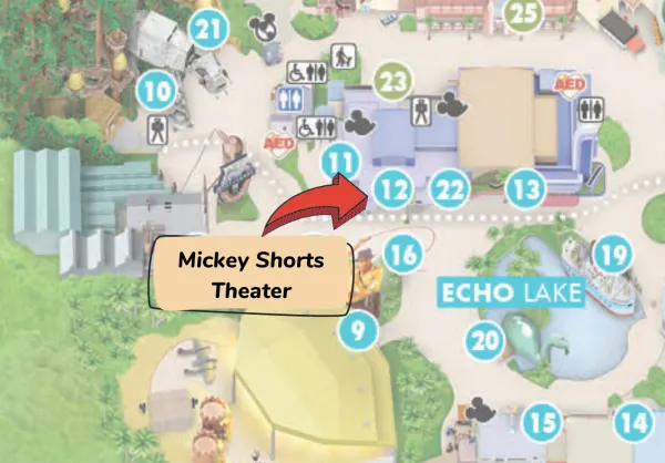 mickey shorts theater location at hollywood studios