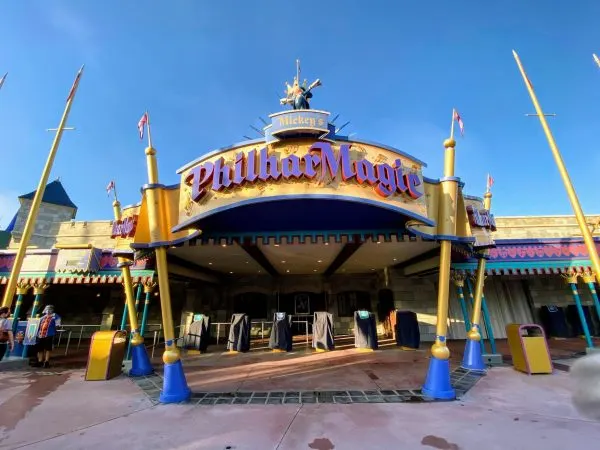 old color scheme for mickey's philharmagic