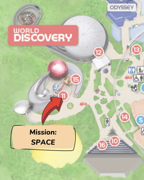 location of mission: space at epcot