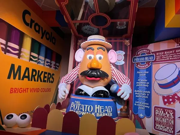 mr. potato head at toy story mania