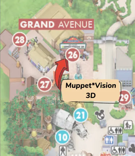 muppet vision 3D location
