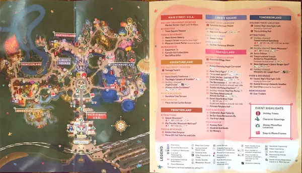 Mickey's Very Merry Christmas Party Map 2022