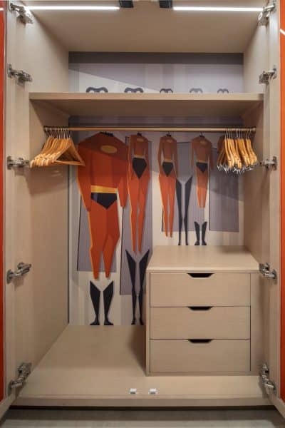 incredibles closet at contemporary