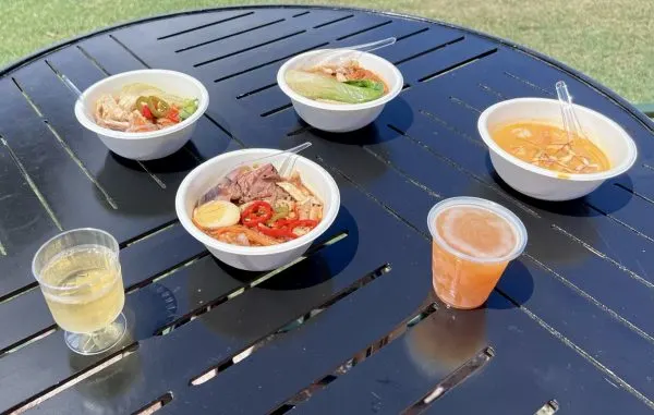 noodle exchange booth items - epcot food and wine festival 2023