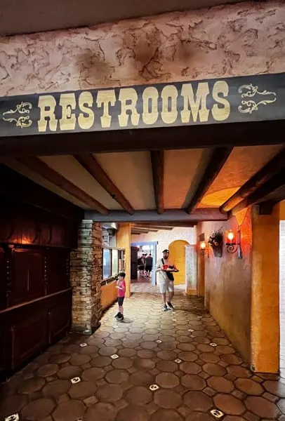 restrooms in pecos bill tall tale inn and cafe