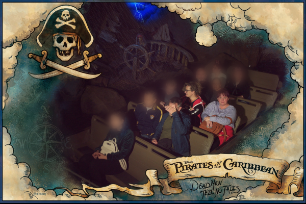 pirates of the caribbean on-ride photopass