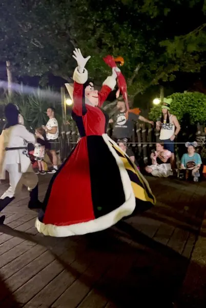 queen of hearts during boo to you parade